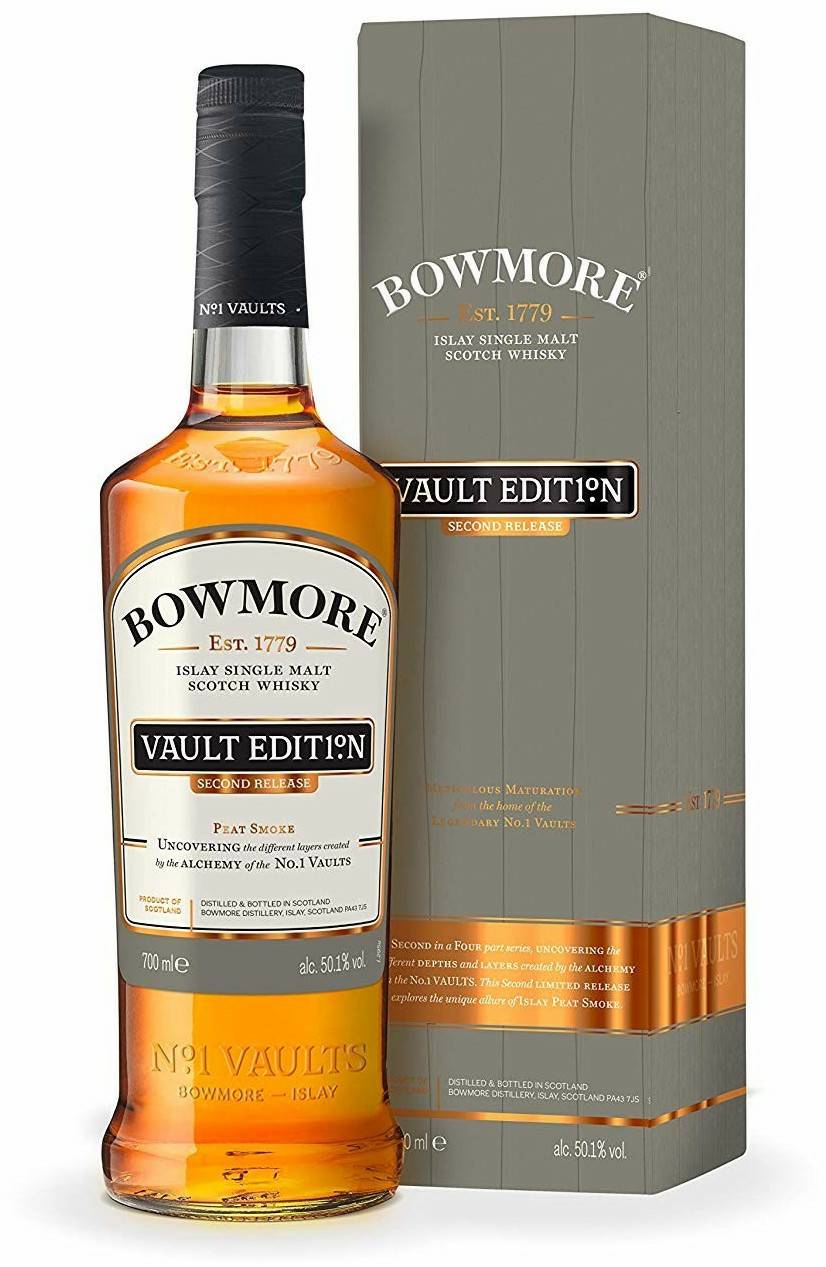 Whisky Globus Bowmore Vault Edit1°n Second Release Peat Smoke 0,7l 50,1%